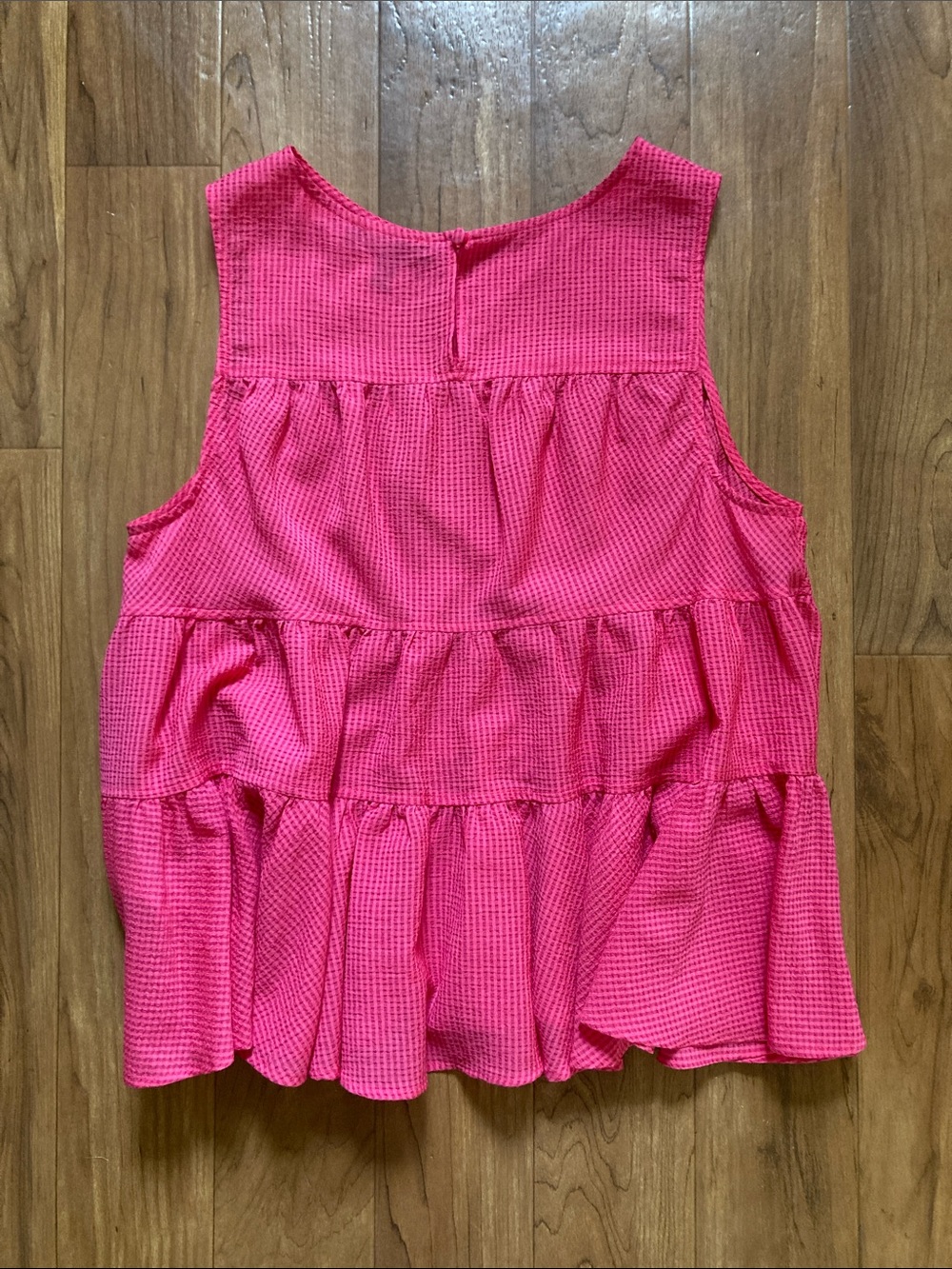 Banana Republic Hot Pink Tiered Sleeveless Tank - Picture 3 of 8